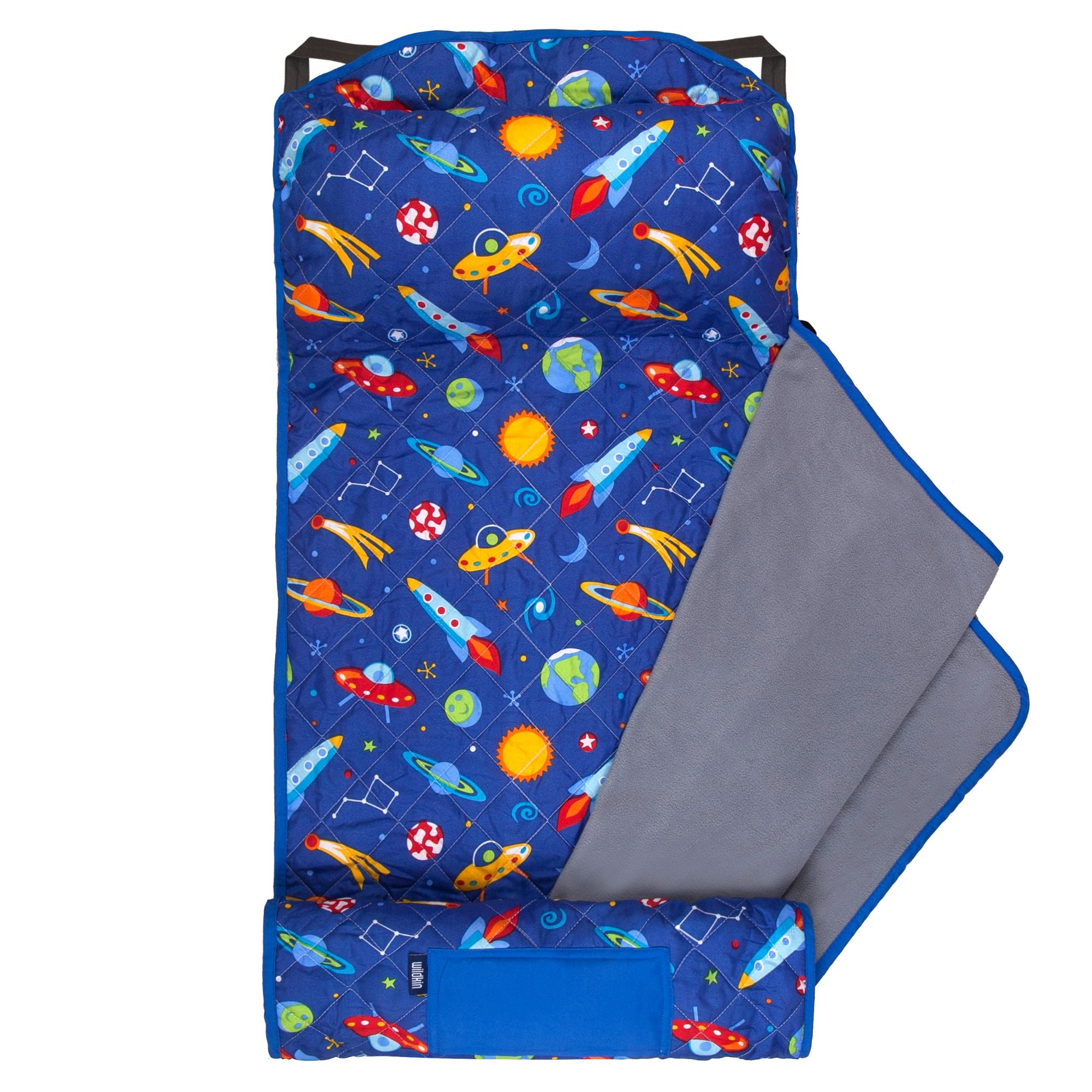 Wildkin Quilted Nap Mat with Elastic Corner Straps for Boys and Girls
