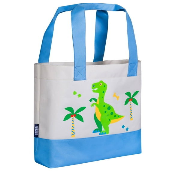 Wildkin Toddler Beach Tote for Boys Print Graphic Sturdy Handles (Dinosaur Land)