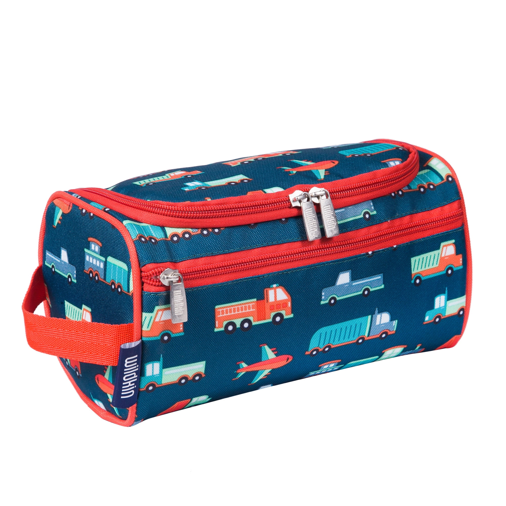 Wildkin Toiletry Bag for Boys Girls and Adults With Zippered Exterior Front Pocket Interior Mesh Pocket Transportation