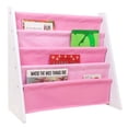 thumbnail image 1 of Wildkin Vegan Leather Original Sling Bookshelf - White Wood w/ Light Pink and Dark Pink, 1 of 5