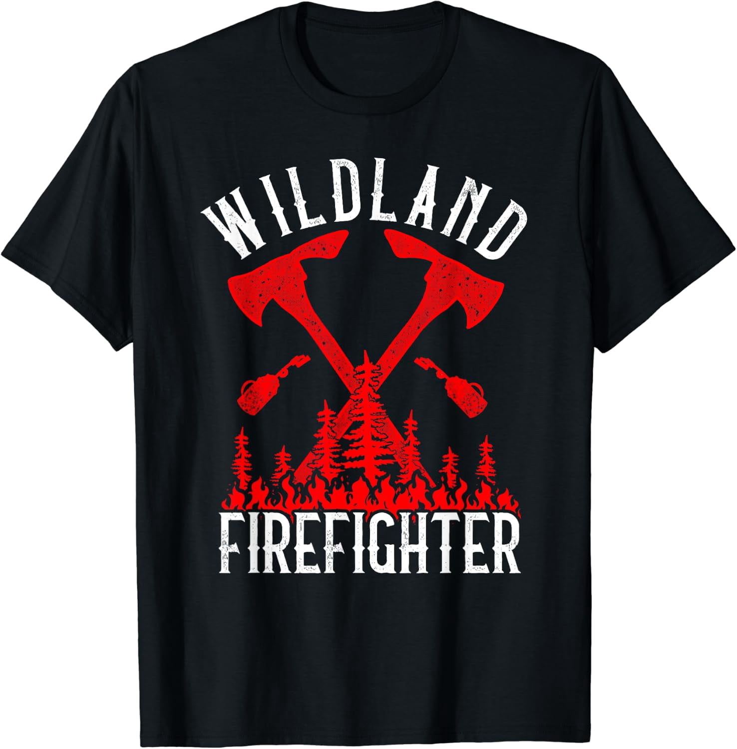 Wildland Firefighter Forest Fire Rescue Design T-Shirt - Walmart.com