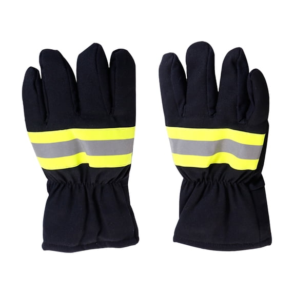 Wildland Firefighter Gloves, Heat Resistant Cowhide Leather Work Gloves for Wildfire Extrication, with Reinforced Palm for a Secure Grip and Dexterity
