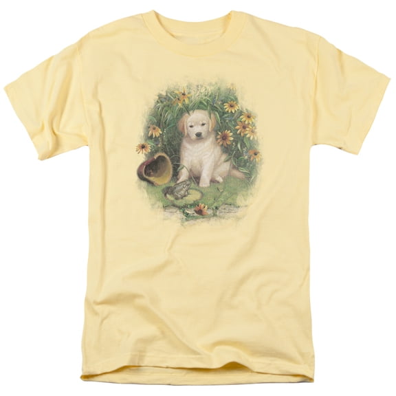 Wildlife - A Prince Perhaps Yellow Lab - Short Sleeve Shirt - Medium