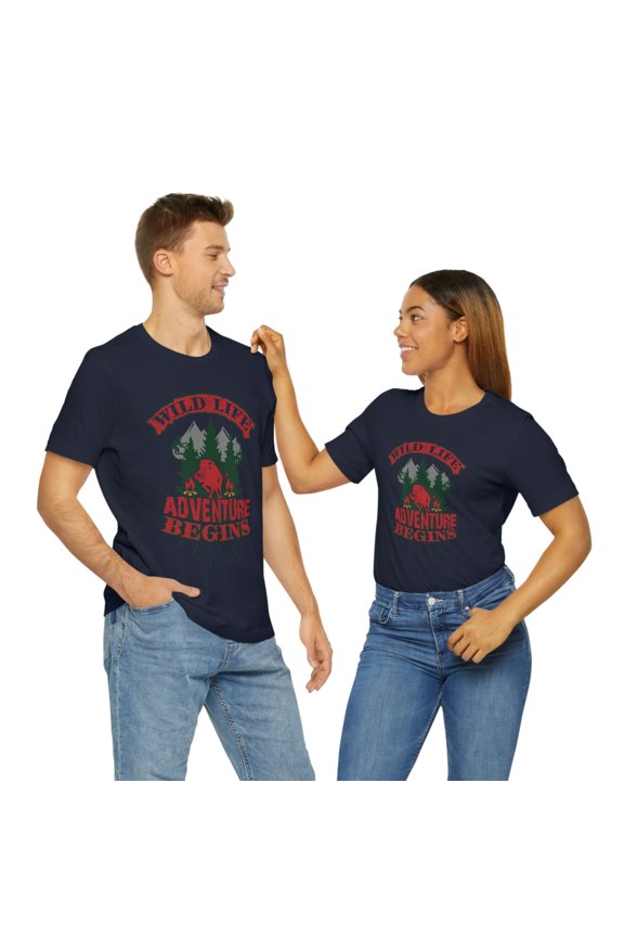 Wildlife Adventure Begins Unisex Jersey Short Sleeve Tee Bella Canva
