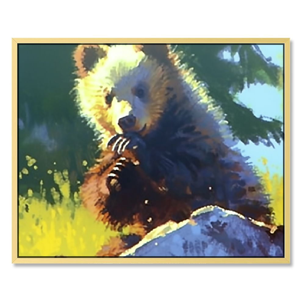 Wildlife Animal Cute Cub Wall Decor Art Print Poster Picture - Walmart.com