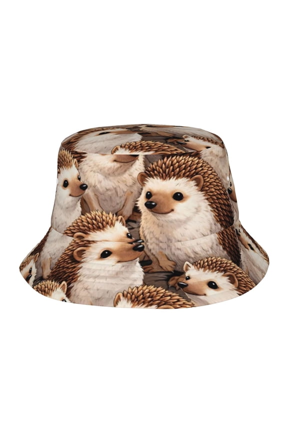 Wildlife Animal Hedgehog Fisherman's Hat Lightweight and Breathable Sun Hat Suitable for Both Men and Women