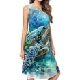 thumbnail image 1 of Wildlife Art Turtle Dress Loose Women'S Dress Beach Dresses With Pockets Dresses For Womens, 1 of 4
