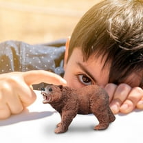 Wildlife Bear Growth Cycle Model Figurines Set, Realistic Forest Animal Figures Educational Toy for 3  Years, Hand-Painted Resin Decoration, Bath Play Collectible