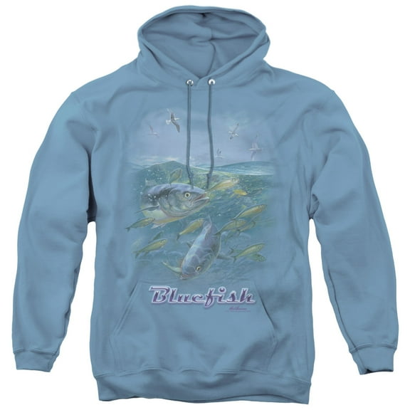 Wildlife Blue Mayhem Adult Pullover Hoodie Sweatshirt Carolina Blue