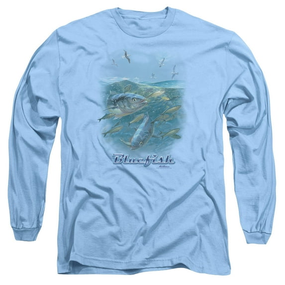 Wildlife Blue Mayhem Long Sleeve T-Shirt Adult 18/1 Carolina Blue