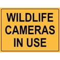 thumbnail image 1 of Wildlife Cameras in Use Sign Metal Tin Sign 8x12 Inches Caution Danger Safety Security Warning Notice Signs, 1 of 5