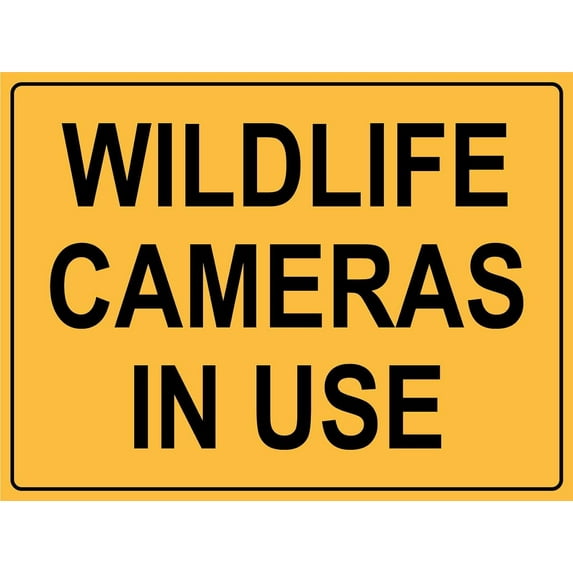 Wildlife Cameras in Use Sign Metal Tin Sign 8x12 Inches Caution Danger Safety Security Warning Notice Signs