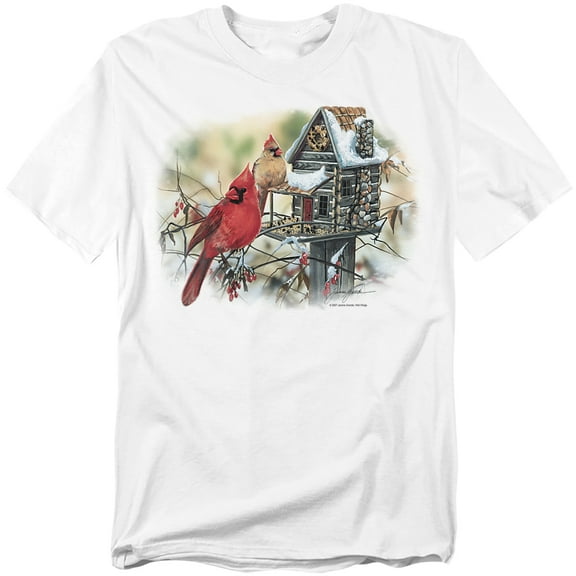 Wildlife T-Shirt Cardinals Rustic Retreat Unisex Graphic Tee For Men & Women