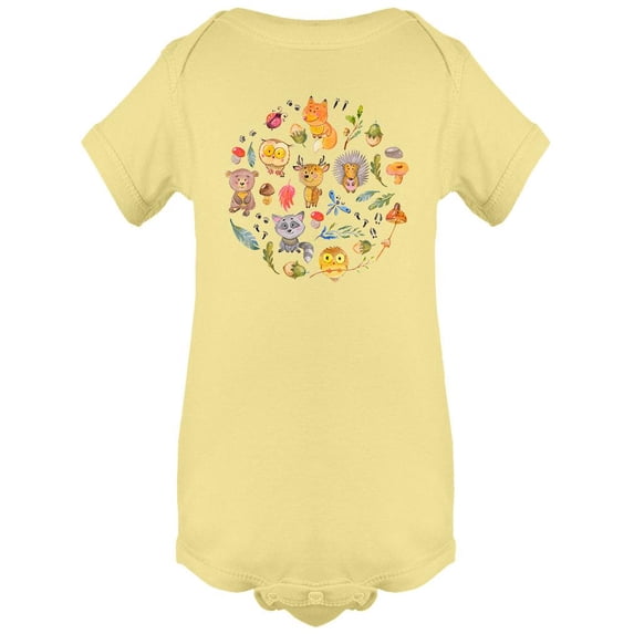 Wildlife Circle Bodysuit Infant -Image by Shutterstock, Newborn