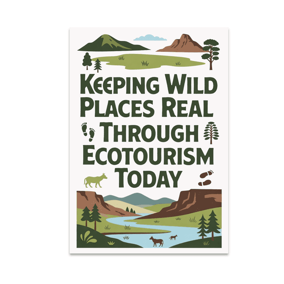 Wildlife Conservation Art - Nature Lover - 13x19 Poster Print