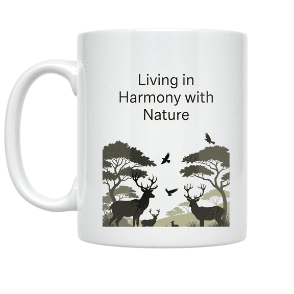 Wildlife Conservation Design - Nature Lover - 11 oz Ceramic Coffee Mug