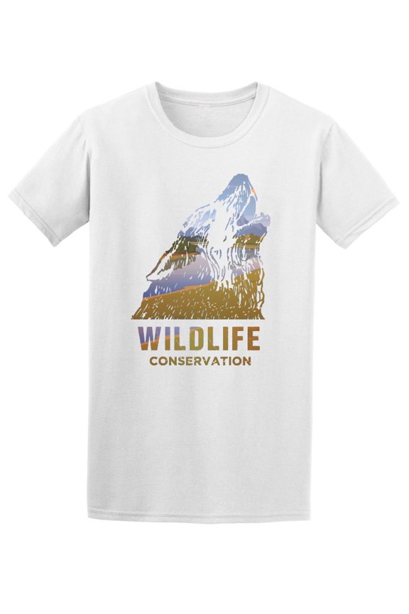 Wildlife Conservation Wolf T-Shirt Men -Image by Shutterstock, Male Large