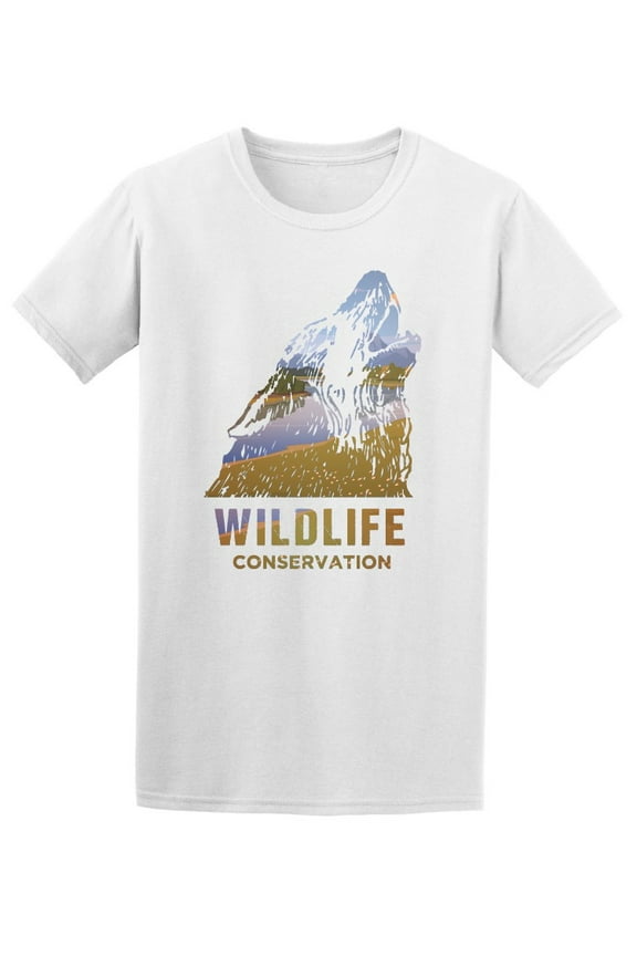 Wildlife Conservation Wolf T-Shirt Men -Image by Shutterstock, Male x-Large