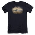 thumbnail image 1 of Wildlife Dust At Dawn Premium Canvas Adult Slim Fit 30/1 T-Shirt Navy, 1 of 1
