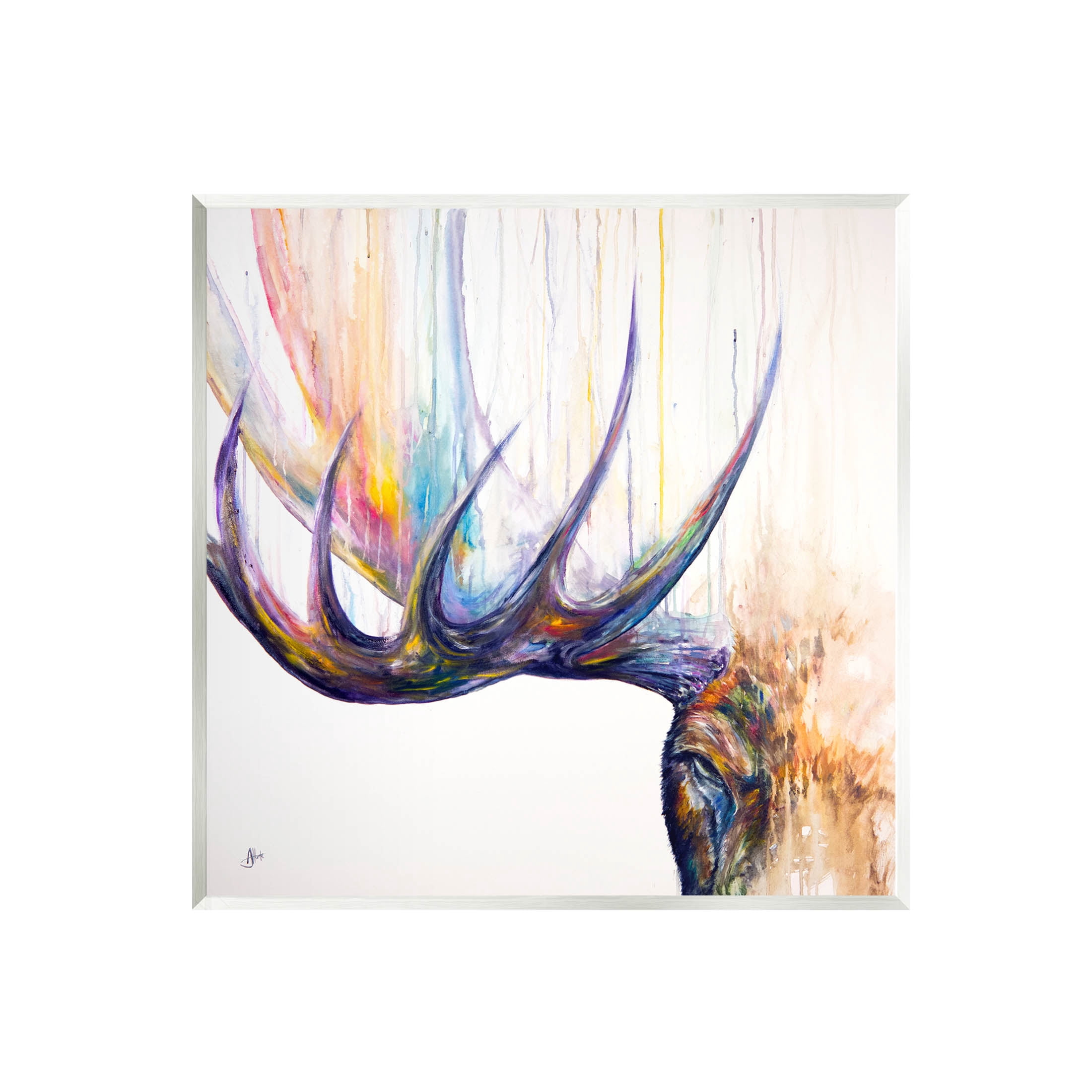Wildlife Elk Antler Portrait Animals & Insects Graphic Art Unframed Art Print Wall Art