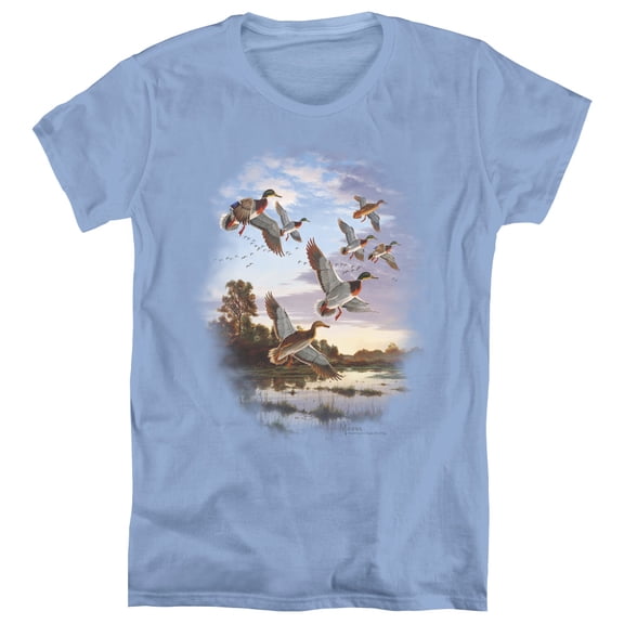 Wildlife - Evening Flight Mallards - Women's Short Sleeve Shirt - XX-Large