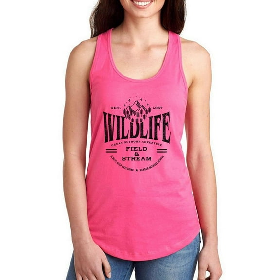 Wildlife Field And Stream Racerback Tank Women -Image by Shutterstock, Female Small