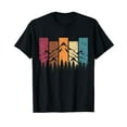 thumbnail image 1 of Wildlife Forest Nature Trees Retro Outdoors Mountains Hiking Black T-Shirt, 1 of 5