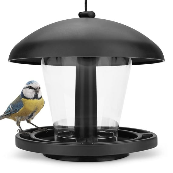 Wildlife Friend I Bird Feeder for Hanging - 19.5x19.5x17 cm - Black, Bird Lining Station for Wild Birds I Bird Feeding Station, Feed Dispenser Birds, Bird Feeder, Bird Feeder, Bird Feeder