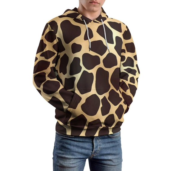 Wildlife Giraffe Casual Hoodies Man Animal Print Pretty Graphic Hooded Sweatshirts Spring Long Sleeve Fashion Oversized Hoodie