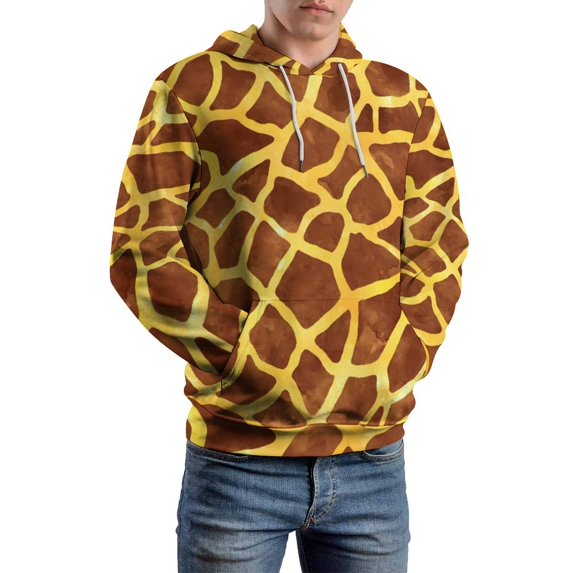 Wildlife Giraffe Casual Hoodies Man Animal Print Pretty Graphic Hooded Sweatshirts Spring Long Sleeve Fashion Oversized Hoodie