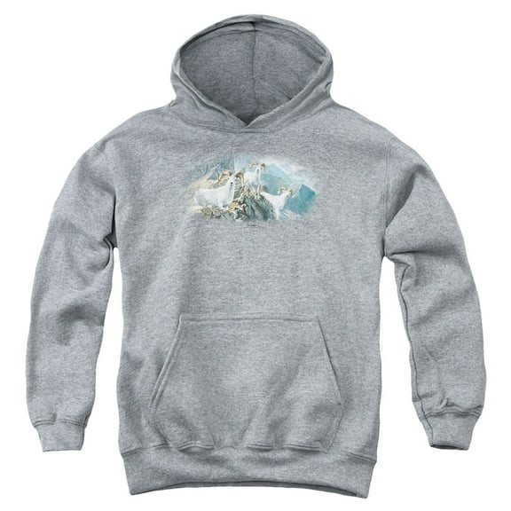 Wildlife - High Trails Dall Sheep - Youth Hooded Sweatshirt - Large