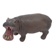 Wildlife Hippo Toy, Vivid Hippo Animal Model Toy Solid Plastic Simulation Animal Hippo Wildlife Collection Toy Figurines for Boys and Girls Hippo