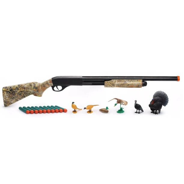 Wildlife Hunter SS66216B Toy Camo Rifle with Turkey and Ducks for Ages