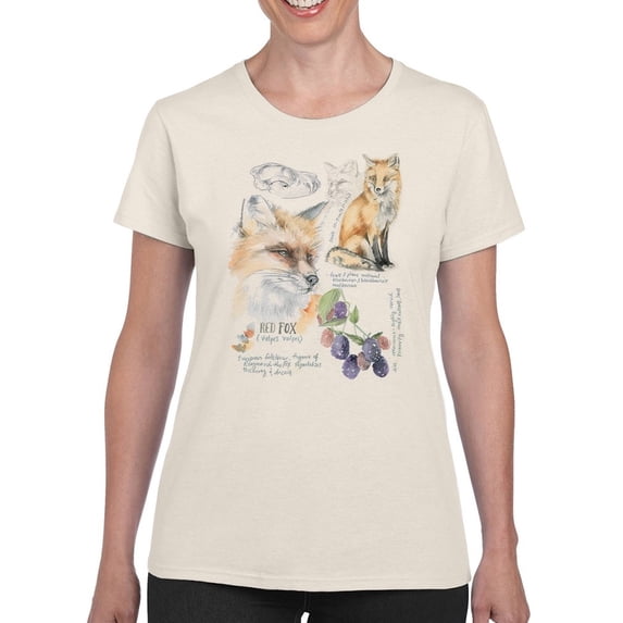 Wildlife Journals Iii T-Shirt Women -Jennifer Paxton Parker Designs, Female Small