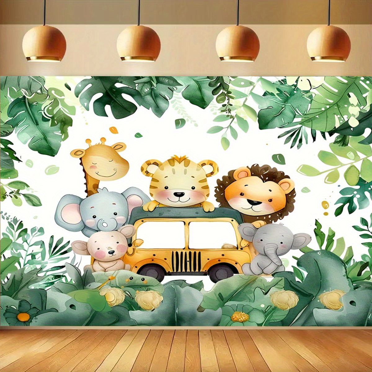 Débardeur Thème Safari Jungle Animaux – Pour Fête D’anniversaire Zoo, Déguisement Enfant Ou Adulte
