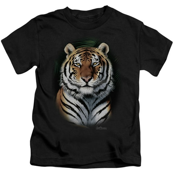Wildlife Jungle Fire S/S Juvenile 18/1 T-Shirt Black(7)