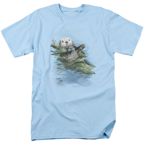 Wildlife T-Shirt Kelp Cradle Otters Unisex Graphic Tee For Men & Women