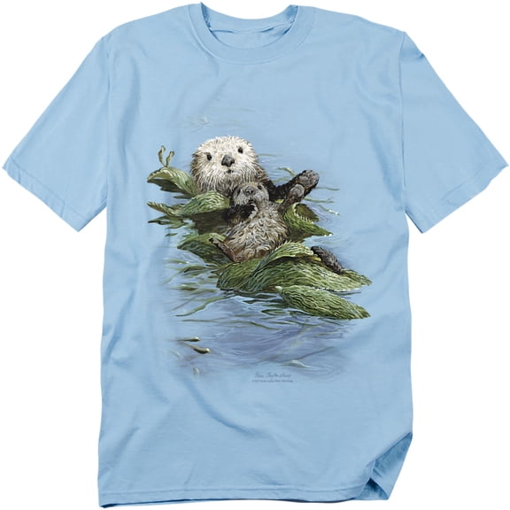 Wildlife T-Shirt Kelp Cradle Otters Unisex Graphic Tee For Men & Women