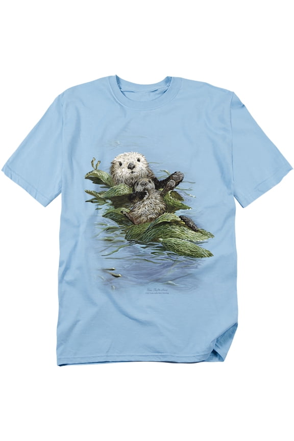 Wildlife T-Shirt Kelp Cradle Otters Unisex Graphic Tee For Men & Women