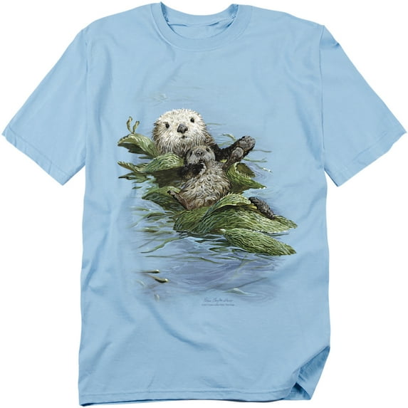 Wildlife T-Shirt Kelp Cradle Otters Unisex Graphic Tee For Men & Women