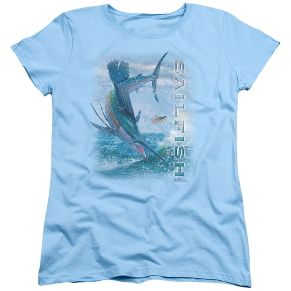 Wildlife - Leaping Sailfish - Women's Short Sleeve Shirt - Medium
