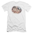 thumbnail image 1 of Wildlife Lunch Break Lab Pups Premium Canvas Adult Slim Fit 30/1 T-Shirt White, 1 of 1