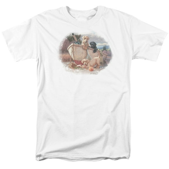 Wildlife T-Shirt Lunch Break Lab Pups Unisex Graphic Tee For Men & Women