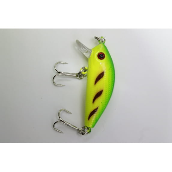 Wildlife Lures 2" inch Wobbler Hard Fishing Lure Bait (Red Eye Tiger)