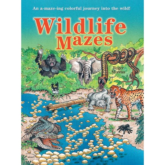 Pre-Owned Wildlife Mazes: An A-maze-ing Colorful Journey into the Wild! Paperback