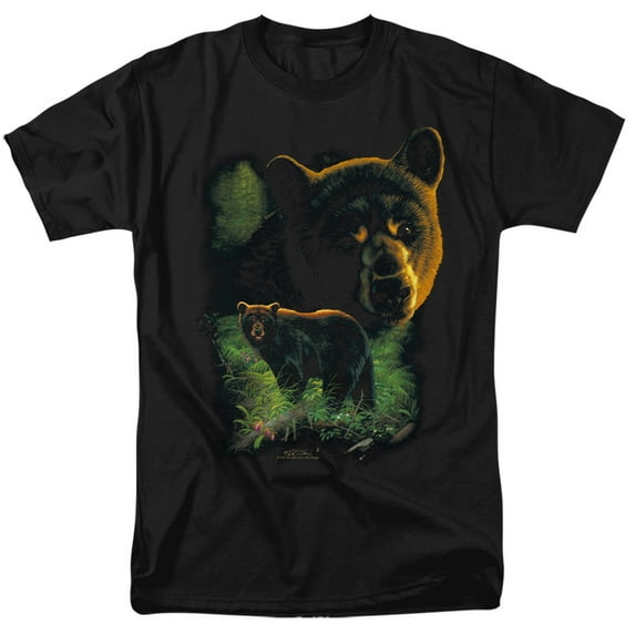 Wildlife Men's Black Bears T-shirt Black