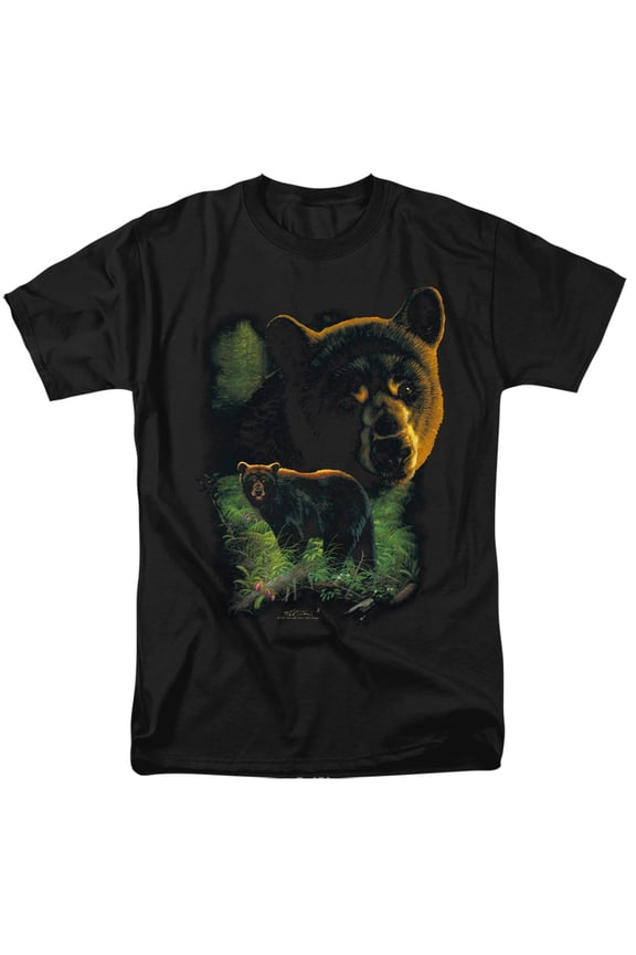 Wildlife Men's Black Bears T-shirt Black