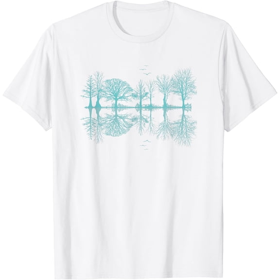 Wildlife Nature Forest Trees Reflection Outdoor Forest T-Shirt