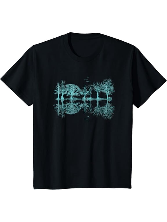 Wildlife Nature Forest Trees Reflection Outdoor Forest T-Shirt