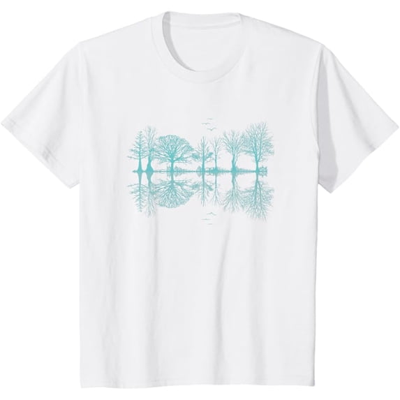 Wildlife Nature Forest Trees Reflection Outdoor Forest T-Shirt